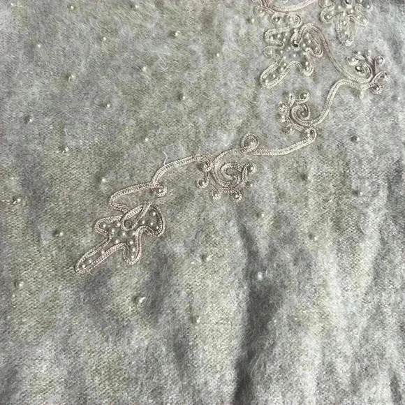 🔥ALISON H.🔥 | Vintage light pink angora rabbit hair short sleeve sweater - Picture 3 of 12